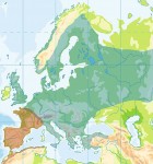 Verbreitungskarte der Erdkröte in Europa